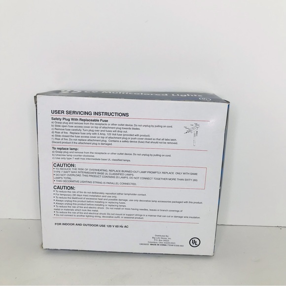 C9 Indoor/Outdoor Multicolored Christmas Lights 25 25’ Each - Lot Of Two Boxes - Picture 3 of 4